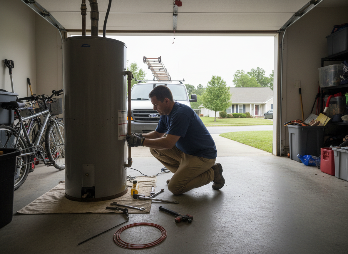 water heater repair in Downtown Greenville