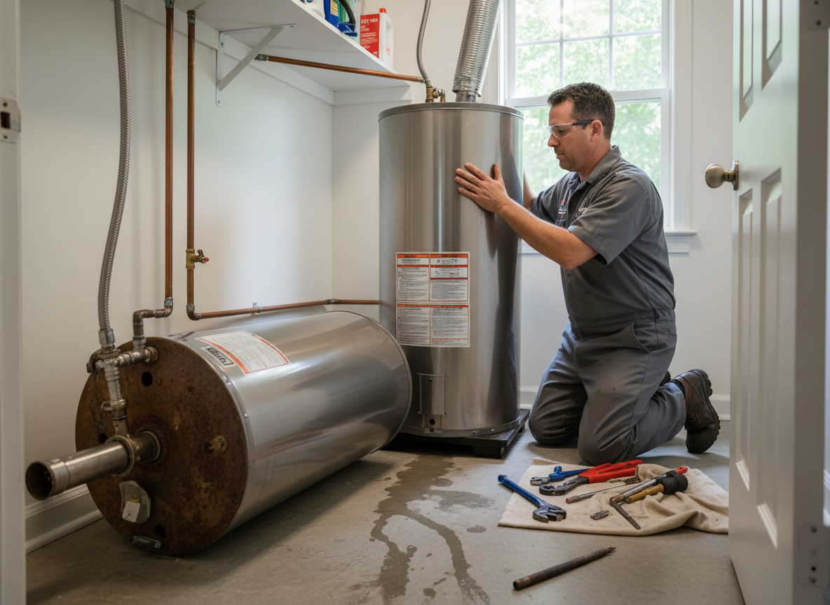 water heater repair in Overbrook